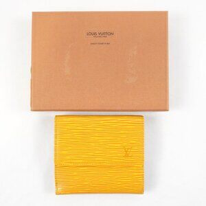 Louis Vuitton Epi Portefeiulle Elise Bifold Wallet In Yellow - Preowned
